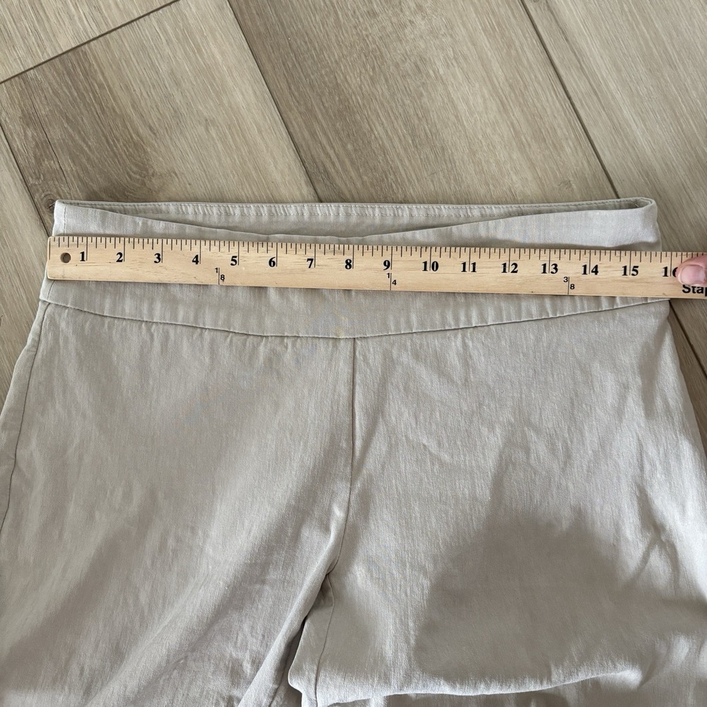 Orvis Pants Womens 8 Beige Mid Pull On Straight Leg Elastic Waist Stretch - Picture 3 of 8